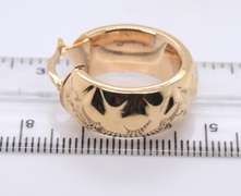 Fantastic Yellow Gold Hoop Earrings