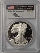 1996-P Proof American Silver Eagle PCGS PR69DCAM John M. Mercanti Signature.