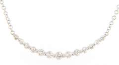 New Gabriel & Co Diamond Curved Bar Necklace