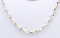 Lot of 2 Sterling Silver Chain Necklaces