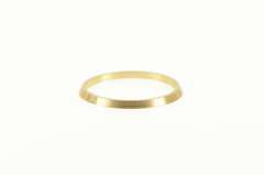 14K Yellow Gold Grooved Simple Vintage NOS 1950's Band Ring
