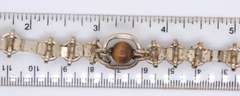 Vintage Sterling Silver Tiger Eye Bracelet