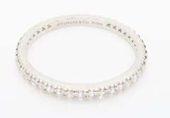 Tiffany & Co. Soleste Full Diamond Eternity Band in Platinum