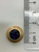 14K GOLD PENDANT WITH TANZANITE AND DIAMOND