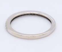 Elegant White Gold Thin Diamond Band