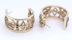 Lot of 3 Vintage Sterling Silver Hoop Earrings