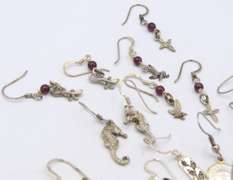 Big Group Lot of Vintage Sterling Silver Earrings