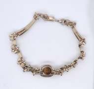 Vintage Sterling Silver Tiger Eye Bracelet