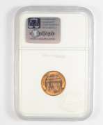 MS67 RD 1935 Lincoln Wheat Cent - Graded NGC