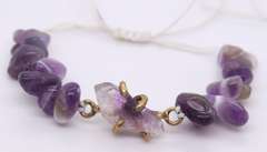 Amethyst Chip Gemstone Bracelet