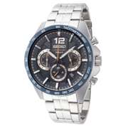 Seiko Blue Dial Quartz Chronograph, New In Box.