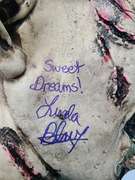Linda Blair Autographed Signed The Exorcist Mask & Custom Display Stand ACOA ITP