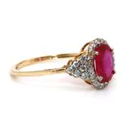 Dazzling Ruby and Diamond 14kt Ring