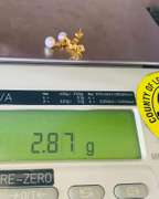 14kt Yellow Gold, Pearl, & Diamond Earrings