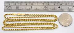 Useful 30" 14k Solid Rope Necklace