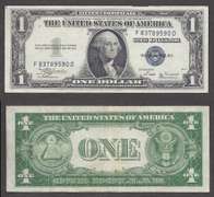 $1 1935-B Silver Certificate missing In God We Trust