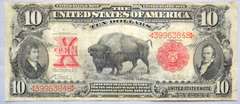1901 Series $ 10 Bison US Note