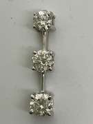 14K WHITE GOLD GRATUATED DIAMOND PENDANT