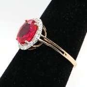 Lavish Ruby and Diamond 14kt Ring