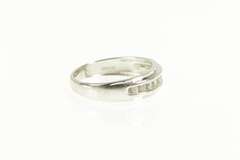 10K White Gold 0.20 Ctw Diamond Channel Men's Wedding Ring