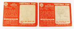 2 Topps 1958 Football Cards