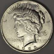 1923 Silver Peace Dollar Uncirculated