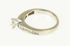 14K White Gold 1.19 Ctw Princess Cut Diamond Engagement Ring