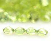 Solitaire cut! Unheated! 12.86ct Peridot set