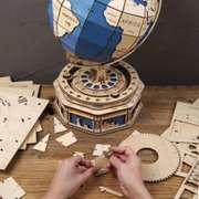 Globe Earth 567pcs 3D Wooden Puzzle Games Ocean Map