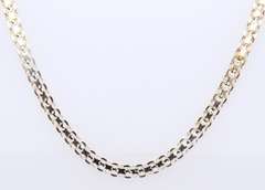 Set of Vintage Italian Sterling Silver Necklace and Bracelet