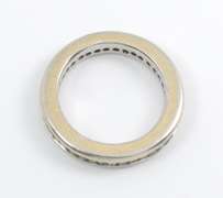 Stately Diamond Eternity Wedding Band in 18K WG
