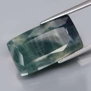 The ocean queen, a stunning blue green Sapphire weighing 22.69ct
