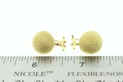 Ladies italian 18k gold earrings