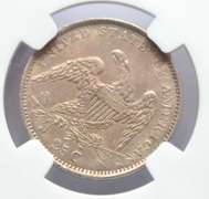 1834 Capped Bust Quarter NGC AU Details Cleaned, Scratched.