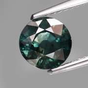 High luster 1.75ct blue green Sapphire solitaire
