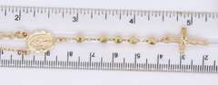 Graceful Yellow Gold Rosary Necklace