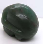 Handcrafted Green Jade Skull