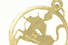 14K Yellow Gold Sagittarius Zodiac Astrology Star Sign Charm/Pendant