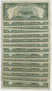 Nice lot of 15 Series of 1963 $5 Red Seal Notes