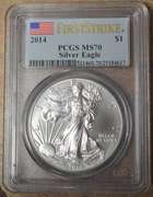 2014 American Silver Eagle PCGS MS70 First Strike