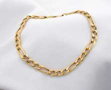 Functional 14k Figaro Bracelet
