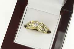 14K Yellow Gold 1.00 Ctw Round Diamond Classic Engagement Ring