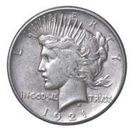 1921 Peace Silver Dollar