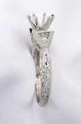 Exquisite Platinum & Diamond Semi-Mount Ring