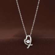 Heast to heart Silver Dancing pendant