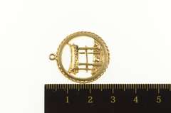 14K Yellow Gold Freeport Bazarre Torii Gate Bahamas Charm/Pendant