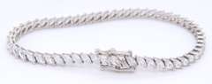 925 Sterling Silver Cubic Zirconia Tennis Bracelet