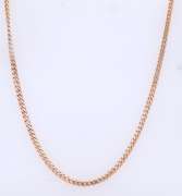 Powerful 18kt Yellow Gold Curb Link Chain Necklace