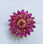 14kt Yellow Gold & Ruby Cocktail Ring