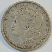 Very sharp 1878-CC Morgan Silver Dollar. Key date